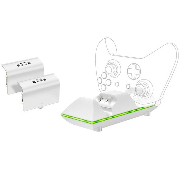 Sparkfox Dual Charging For Xbox - White