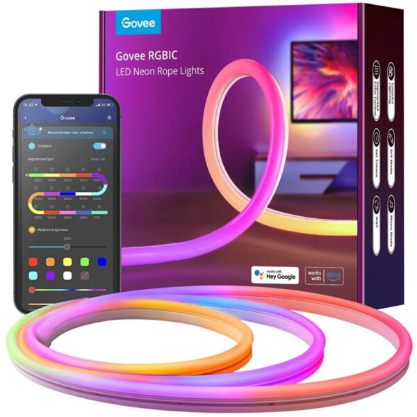 GoVee RGBIC Neon Rope Light - 3M