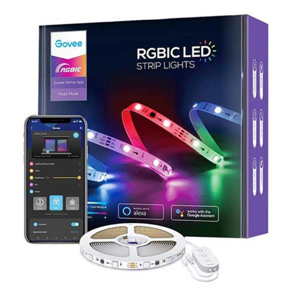 GoVee RGBIC Wi-Fi+Bluetooth LED Strip Light - 5M