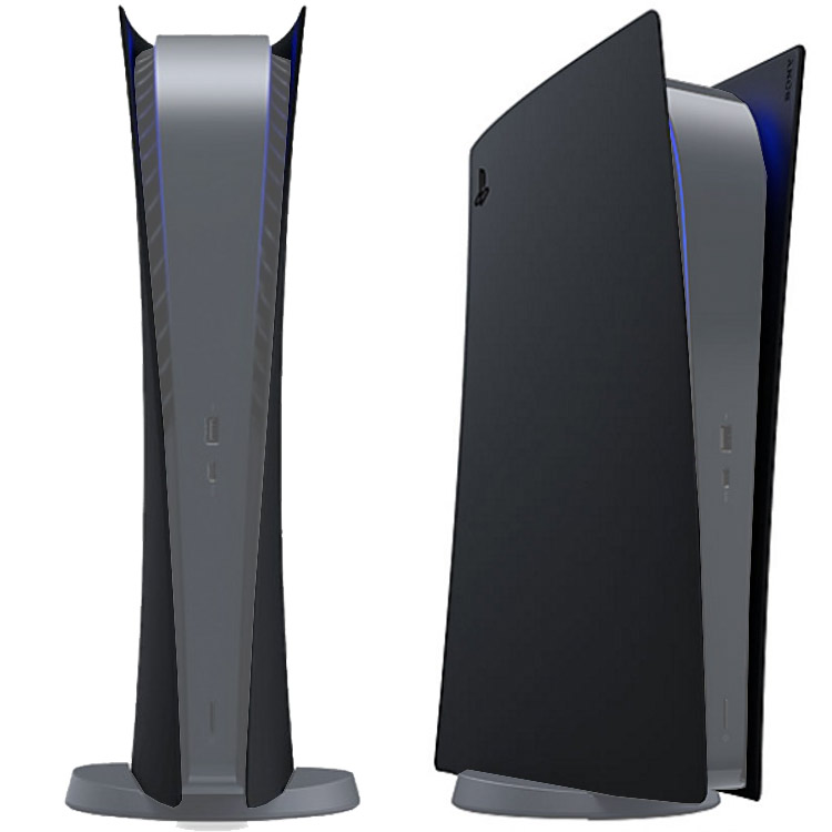 PS5 Console Covers Digital Edition - Midnight Black
