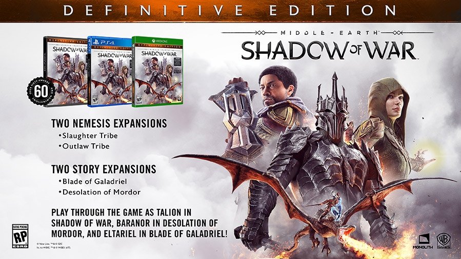 Middle-earth: Shadow of War Definitive Edition - PS4