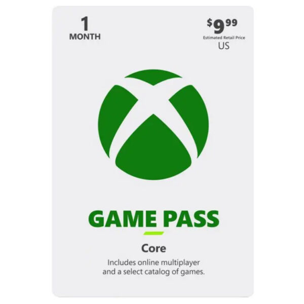 XBOX Game Pass Core / GOLD ۱ Month XBOX Game Pass Core / GOLD ۱ Month