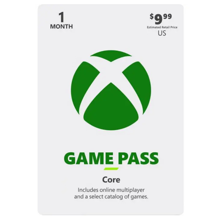 XBOX Game Pass Core / GOLD ۱ Month