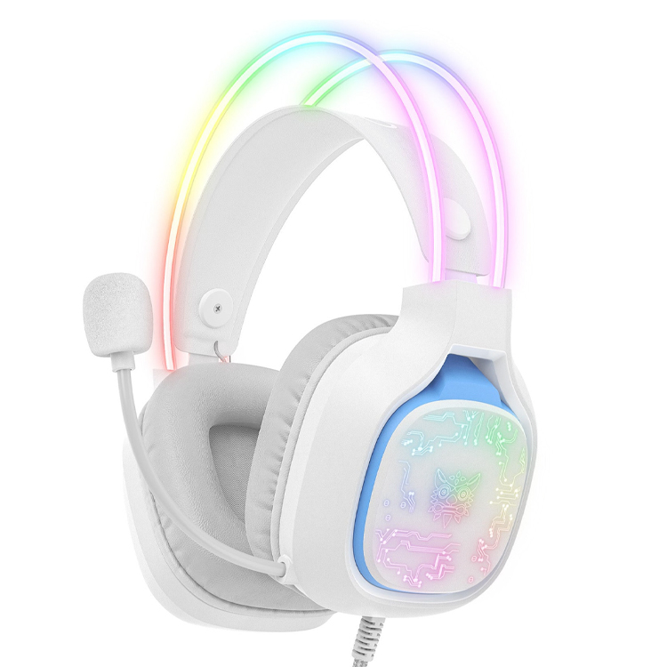Onikuma X22 RGB Gaming Headset - White