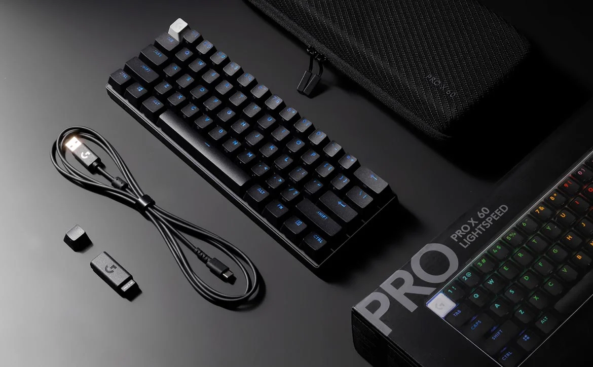 Logitech G Pro X 60 LIGHTSPEED Wireless Optical Gaming Keyboard - Tactile Switch - Black Logitech G Pro X 60 LIGHTSPEED Wireless Optical Gaming Keyboard - Tactile Switch - Black