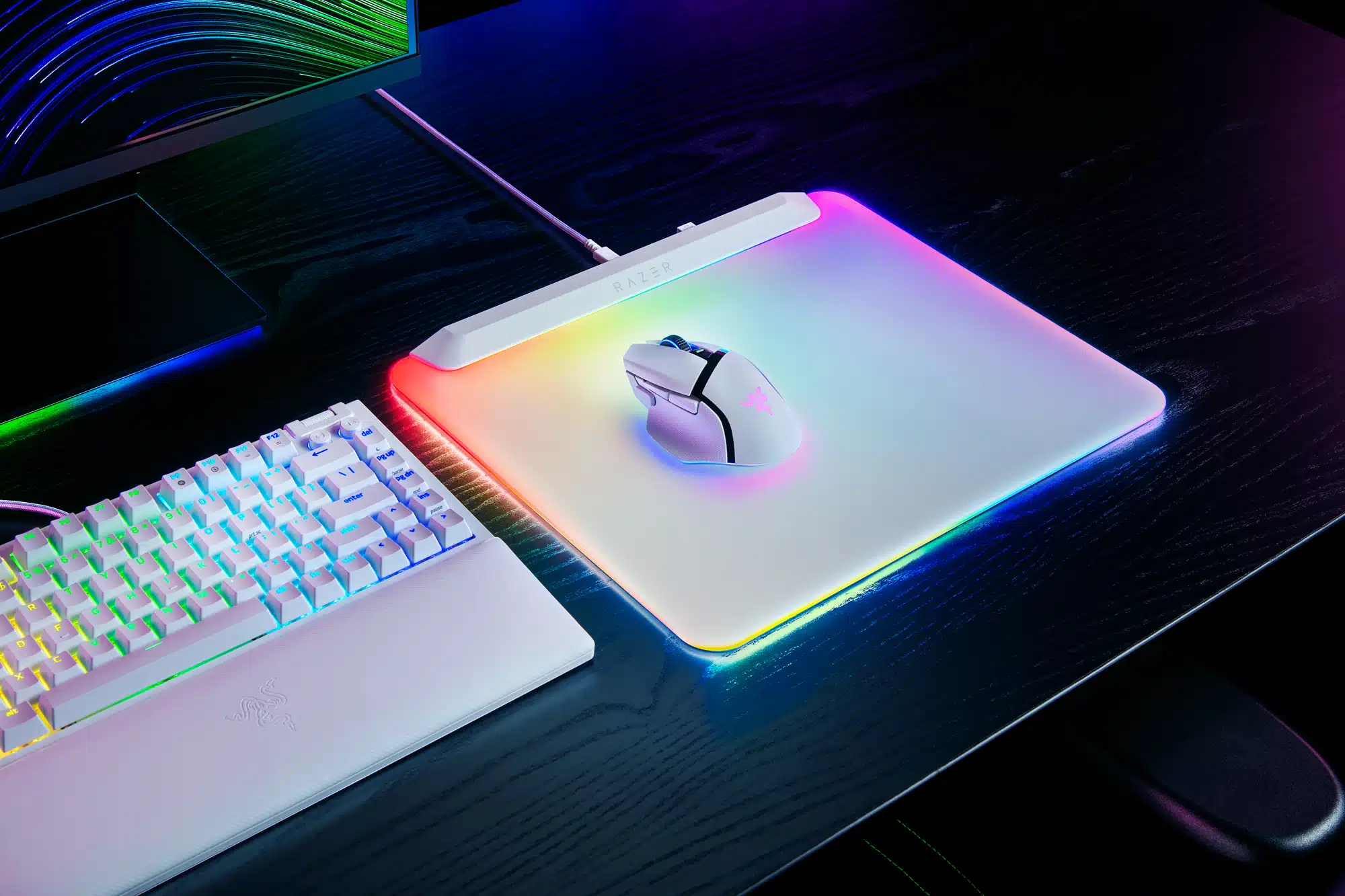 Razer Firefly V2 Pro LED Backlit Gaming Mousepad - White