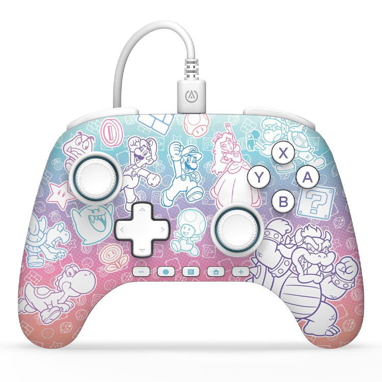 PowerA Advantage Wired Controller for Nintendo Switch 2 - Mushroom Kingdom