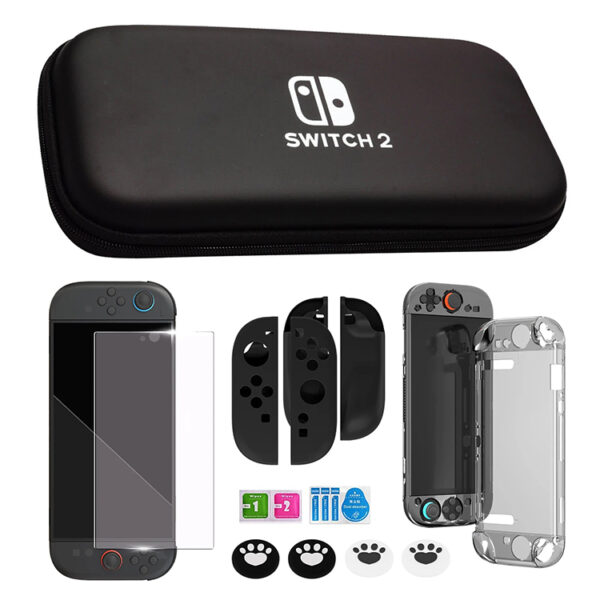 A-ONE-K 5 in 1 Accessory Kit for Nintendo Switch 2 - Black
