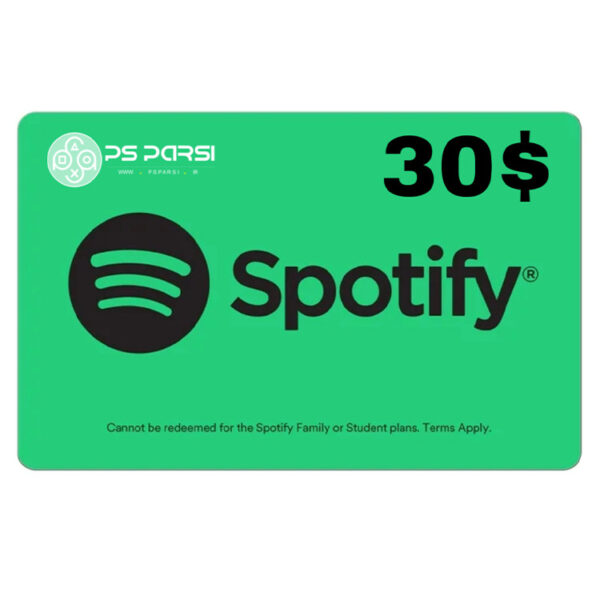 Spotify 30 $ Gift Card