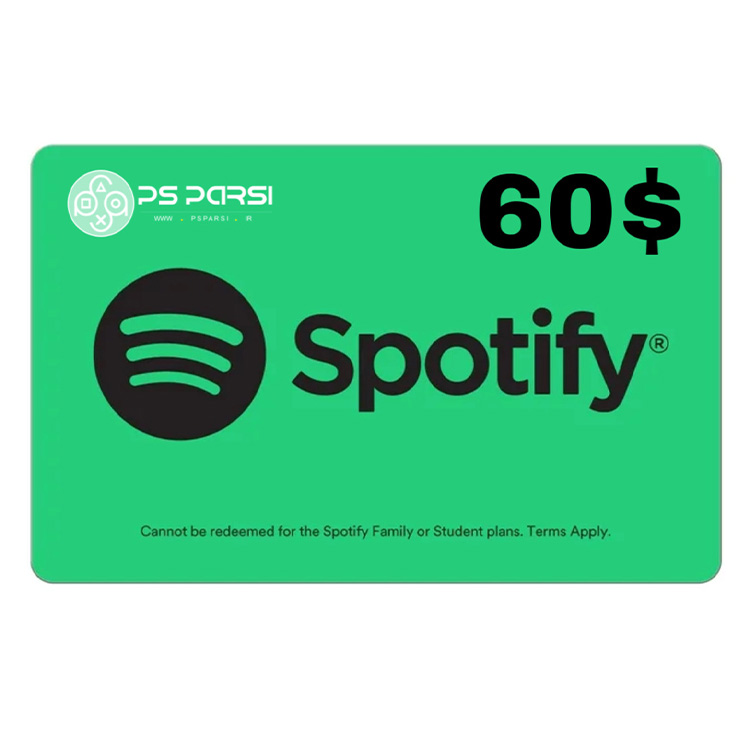 Spotify 60 $ Gift Card