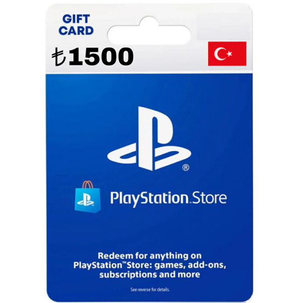 PSN 1500 TRY Gift Card TURKEY