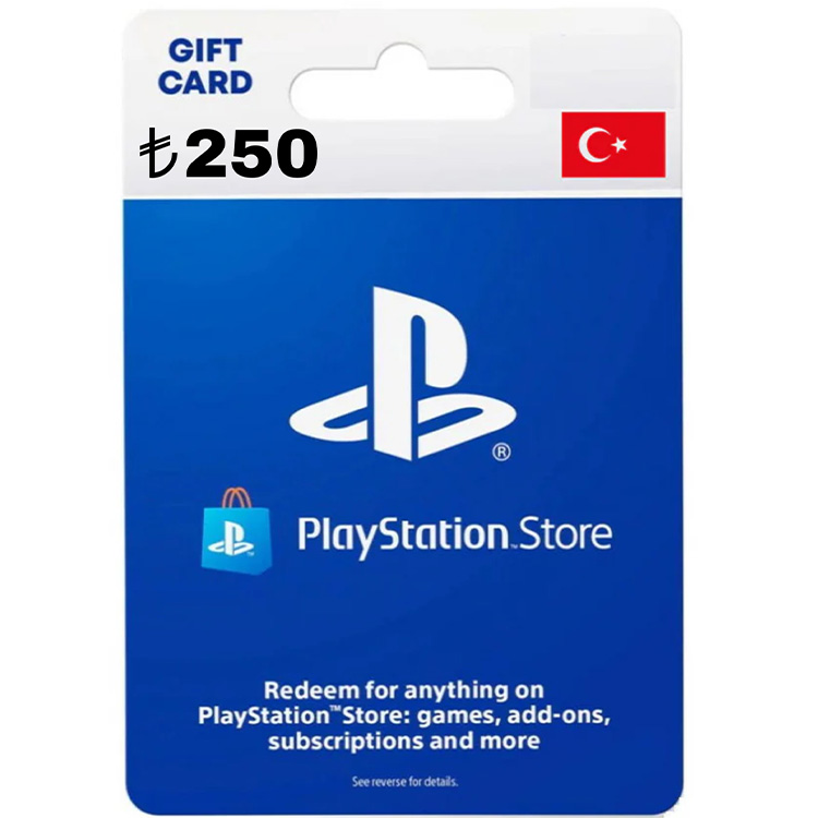 PSN 250 TRY Gift Card TURKEY