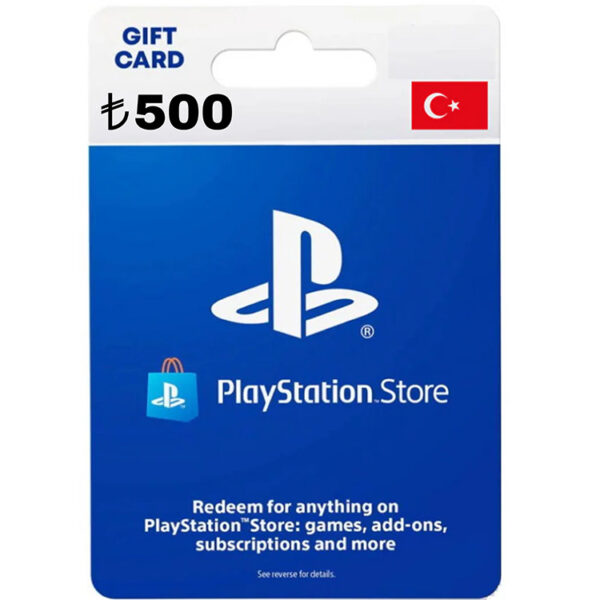 PSN 500 TRY Gift Card TURKEY