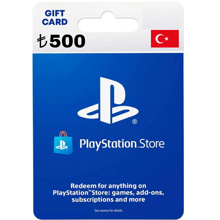 PSN 500 TRY Gift Card TURKEY