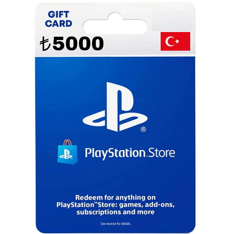 PSN 5000 TRY Gift Card TURKEY