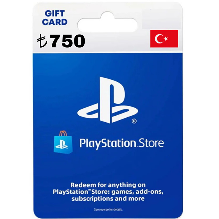 PSN 750 TRY Gift Card TURKEY