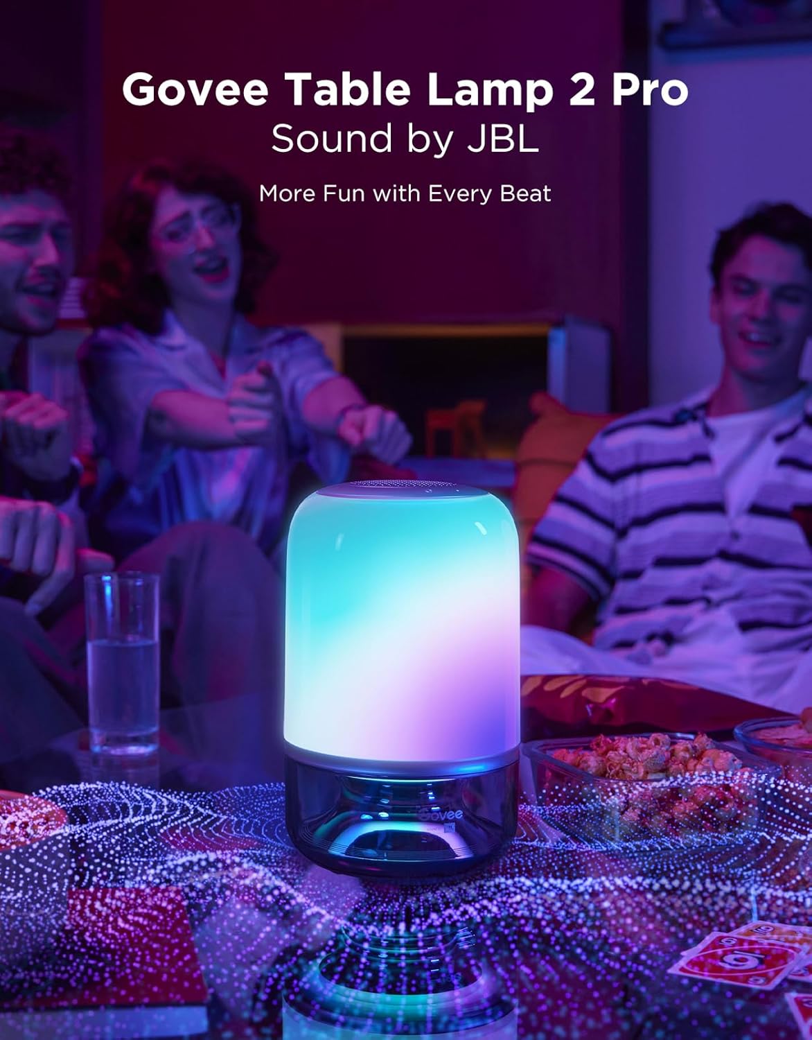 خرید اسپیکر RGB هوشمند Govee Table Lamp 2 Pro x Sound by JBL