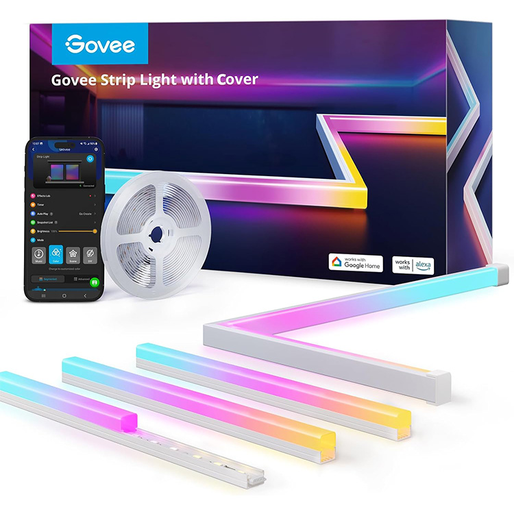 Govee RGBIC LED Strip Lights 5M with Covers Govee RGBIC LED Strip Lights 5M with Covers