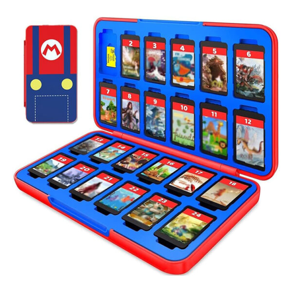 Defsedar Switch Game Case Holder Suitable for Nintendo Switch Mario Edition